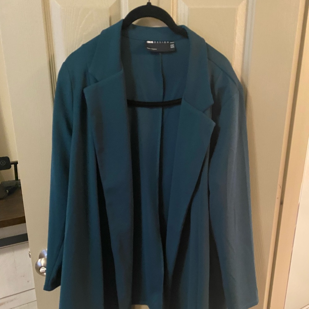 Teal blazer&pant set. Worn once.